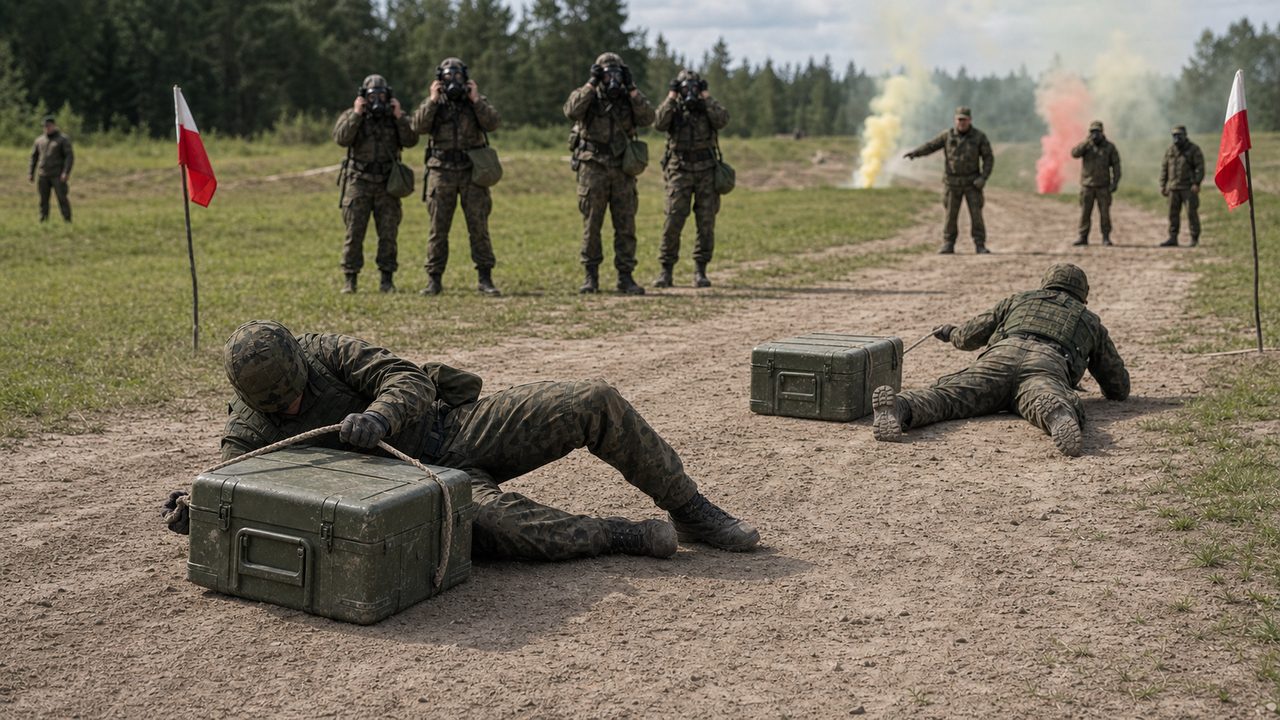 Szkolenie WOT: ile trwa, jak wygląda i jak się przygotować Żołnierze podczas ćwiczenia zespołowego na pętli taktycznej w czasie szkolenia WOT