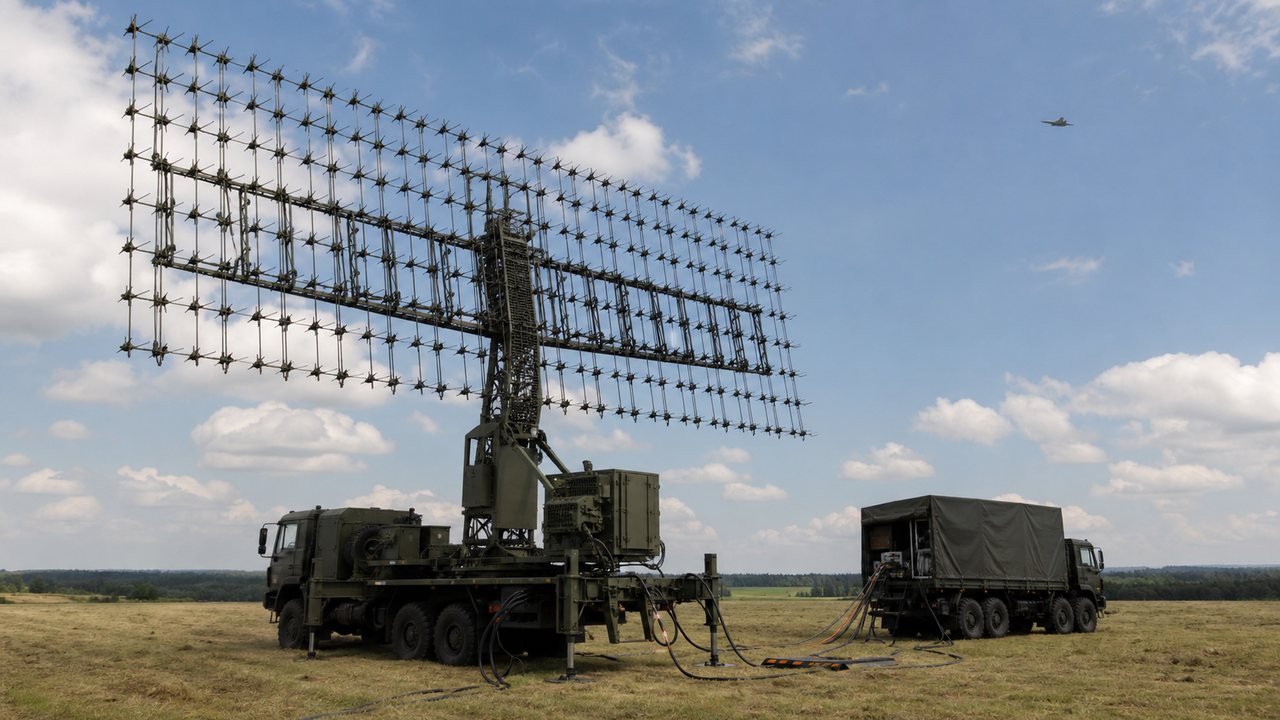 Mobilny radar VHF dalekiego zasięgu.